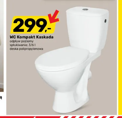 Wc kompakt Kaskada promocja w Bricomarche