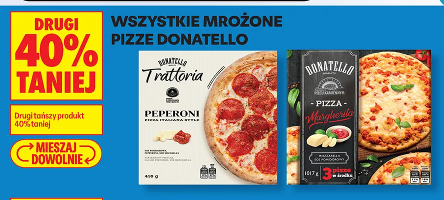 Pizza Peperoni Donatello Trattoria promocja w Biedronka