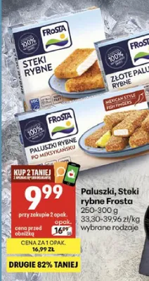 Złote paluszki rybne Frosta promocja w Delikatesy Centrum