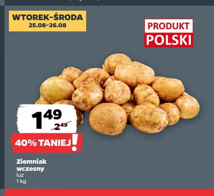 Ziemniak wczesny luz promocja w Netto