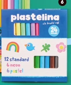 Plastelina 24 kolory promocja w Biedronka
