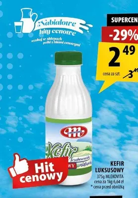 Kefir luksusowy Mlekovita promocja w Arhelan