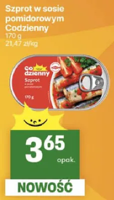Szprot w sosie pomidorowym promocja w Delikatesy Centrum