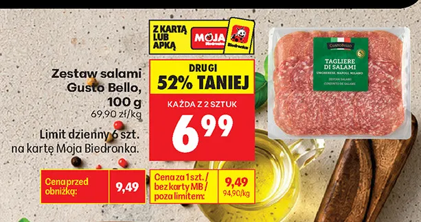 Zestaw salami Gusto Bello promocja w Biedronka