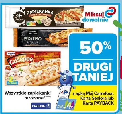 Wszystkie zapiekanki mrożone promocja w Carrefour
