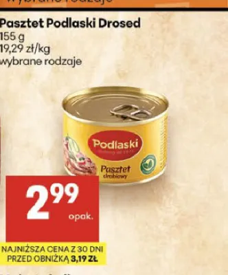 Pasztet drobiowy Podlaski Drosed promocja w Delikatesy Centrum