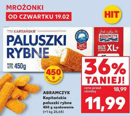 Paluszki rybne kapitańskie promocja w Kaufland