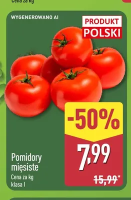 Pomidory mięsiste promocja w Aldi