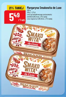 Margaryna Smakowita de Luxe promocja w POLOmarket