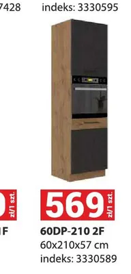 Szafka kuchenna Vigo Grafit 60DP-210 2F promocja w Merkury Market