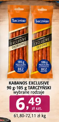 Kabanos Exclusive serowe Tarczyński promocja w emma MARKET