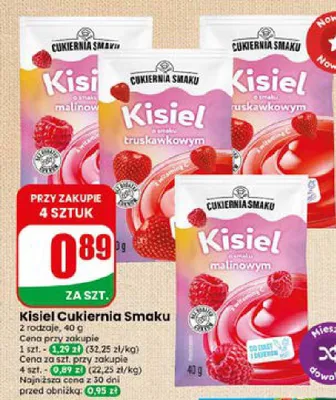 Kisiel o smaku truskawkowym Cukiernia Smaku promocja w Dino