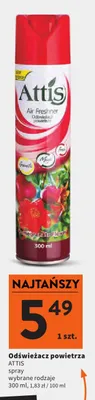 Odświeżacz powietrza spray Attis promocja w Intermarche