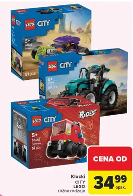 Klocki CITY LEGO różne rodzaje promocja w Carrefour