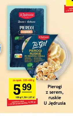 Pierogi ruskie U Jędrusia promocja w Gram Market