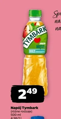Napój Tymbark Jabłko Mięta promocja w Netto