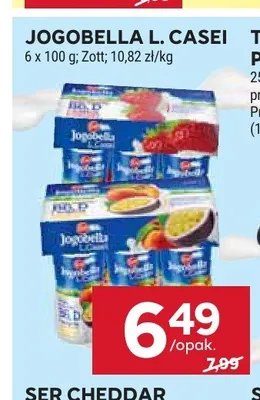 Jogurt Jogobella L. Casei Zott 6-pak promocja w Stokrotka