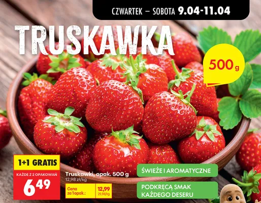 Truskawki promocja w Biedronka