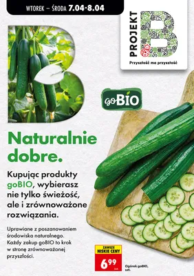 Ogórek goBIO promocja w Biedronka