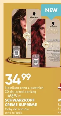 Farby do włosów creme supreme promocja w Super-Pharm