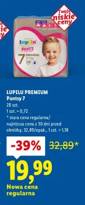 Pieluchy Premium Pantsy 7 promocja w Lidl