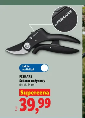 Sekator nożycowy Fiskars promocja w Lidl