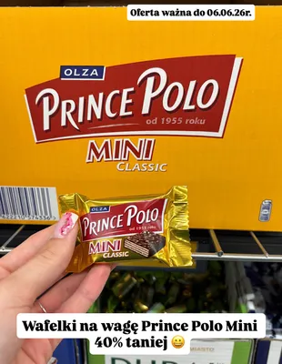 Wafelki na wagę Prince Polo Mini Classic promocja w Biedronka