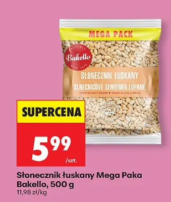 Słonecznik łuskany Mega Pack promocja w Biedronka