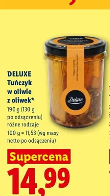 Tuńczyk w oliwie z oliwek Deluxe promocja w Lidl