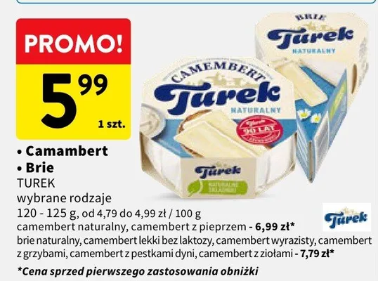 Camembert wybrane rodzaje promocja w Intermarche