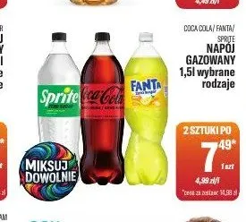 Napój gazowany Coca-Cola Sprite Fanta promocja w Tomi Markt