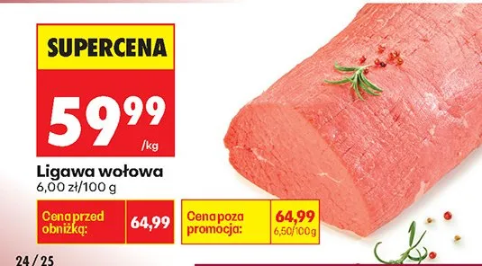 Ligawa wołowa promocja w Biedronka