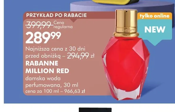 Damska woda perfumowana Rabanne Million Red promocja w Super-Pharm