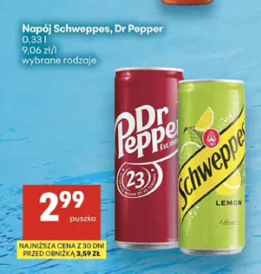 Napój Schweppes Lemon promocja w Delikatesy Centrum