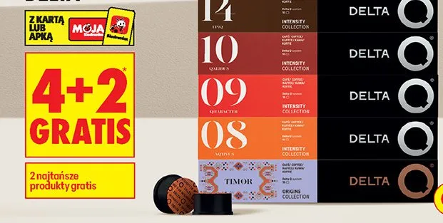 Kawa w kapsułkach Delta promocja w Biedronka