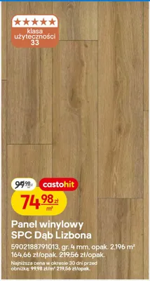 Panel winylowy SPC Dąb Lizbona promocja w Castorama