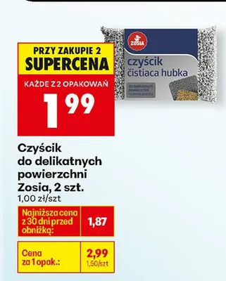 Czyścik do delikatnych powierzchni Zosia promocja w Biedronka