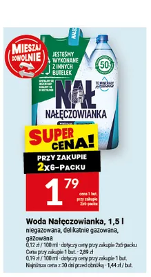 Woda mineralna gazowana Nałęczowianka promocja w Twój Market