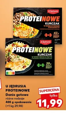 Danie gotowe U Jędrusia Proteinowe kurczak w sosie dyniowo-kokosowym promocja w Kaufland