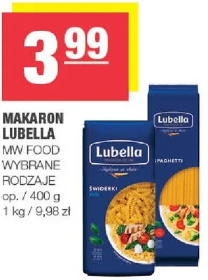 Makaron Lubella MW Food promocja w SPAR