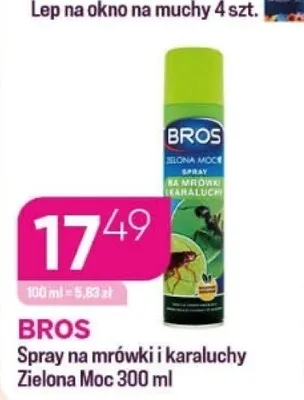 Spray na mrówki i karaluchy BROS Zielona Moc promocja w Drogerie Koliber