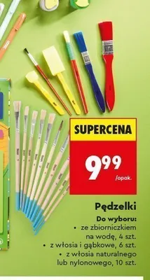 Pędzelki z włosia nylonowego LOOZZ 10 szt. promocja w Biedronka