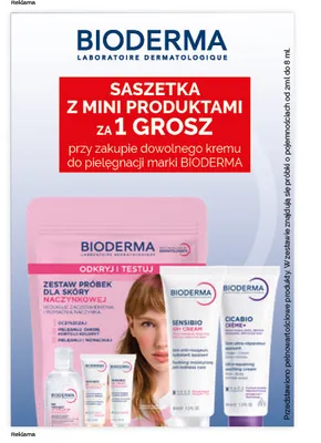 Saszetka z mini produktami Bioderma promocja w Ziko Dermo