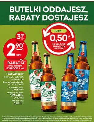 Piwo Žatecký Světlý Ležák promocja w Żabka