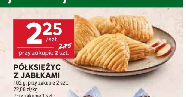 Półksiężyc z jabłkami promocja w Stokrotka