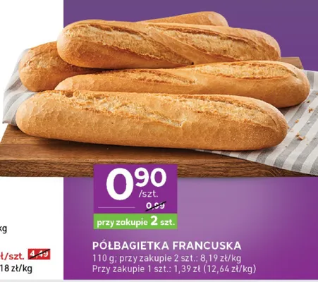 Półbagietka francuska promocja w Stokrotka