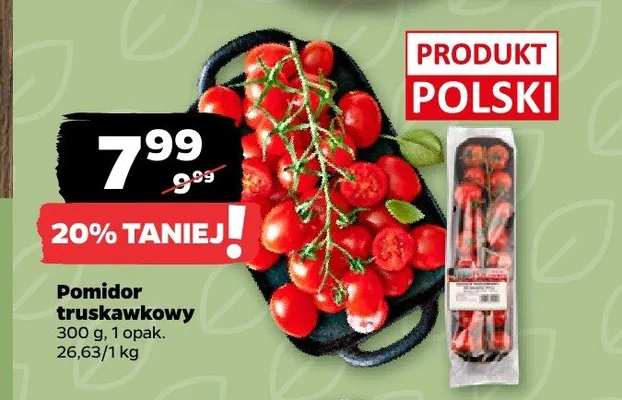 Pomidor truskawkowy polski promocja w Netto