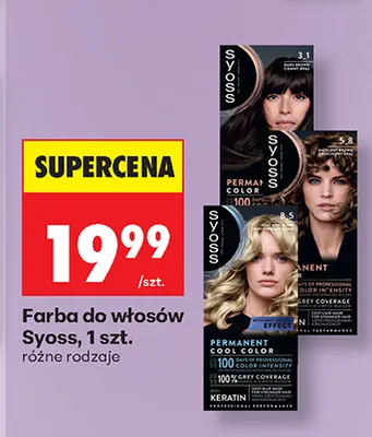 Farba do włosów Syoss promocja w Biedronka