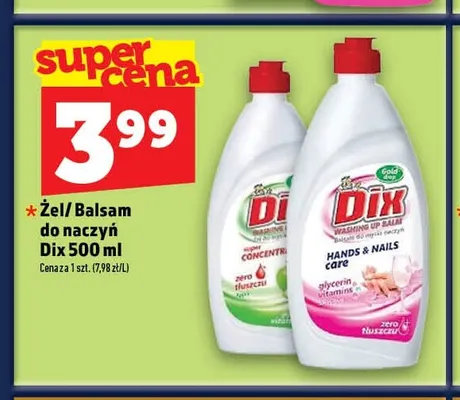 Żel do naczyń Dix promocja w TOPAZ