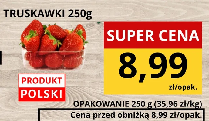 Truskawki promocja w Supeco